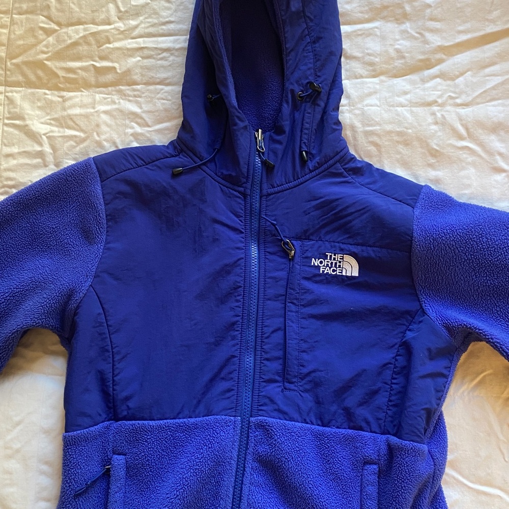 northface women's fleece denali jacket with hood